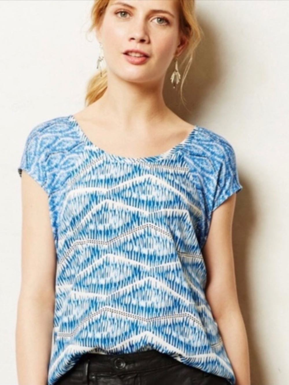 Anthropologie Akemi+Kin Meuse Short Sleeve Top